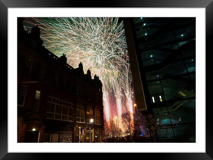 Midnight Fire Framed Mounted Print by Phil Emmerson