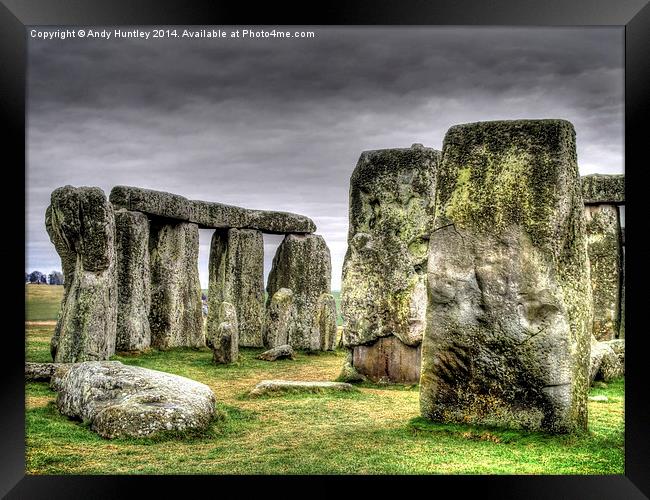 Stonehenge Framed Print by Andy Huntley
