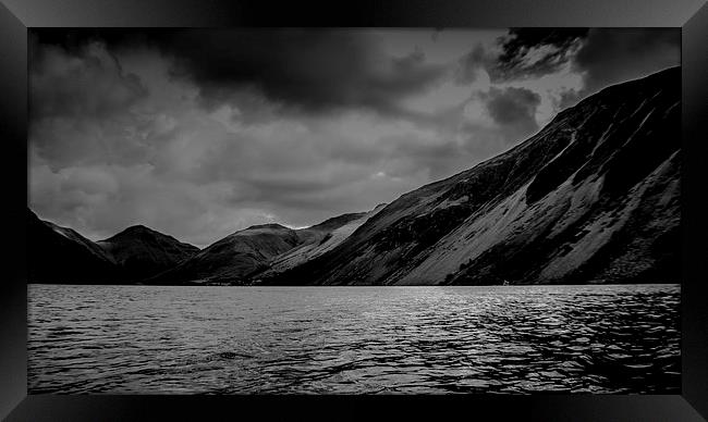 Wastwater mono Framed Print by Sean Wareing