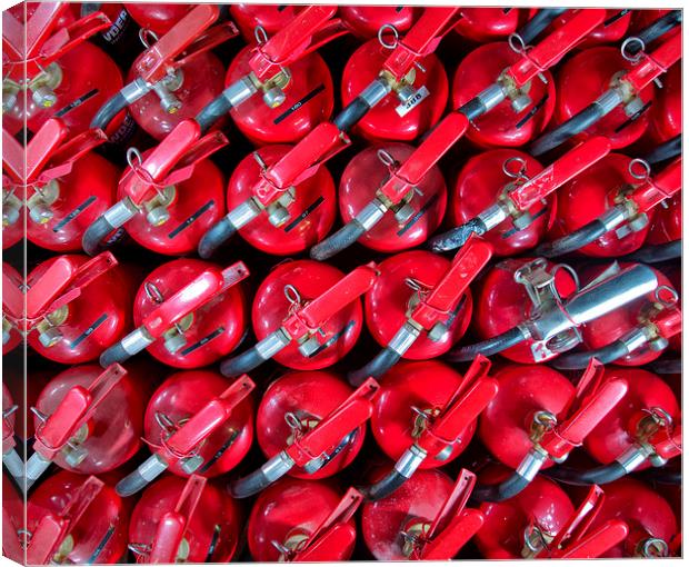 Fire extinguishers Canvas Print by Rory Trappe