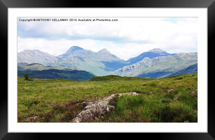 HIGHLAND VIEWS Framed Mounted Print by Anthony Kellaway