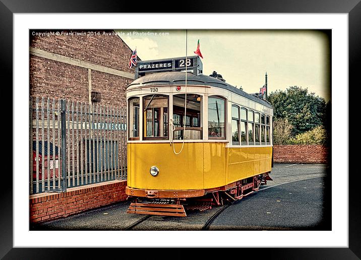 Birkenheads Tramcar, Lisbon 730 Framed Mounted Print by Frank Irwin