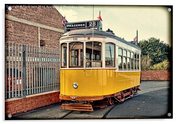 Birkenheads Tramcar, Lisbon 730 Acrylic by Frank Irwin