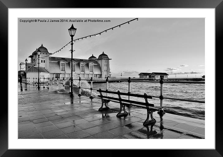 Penarth Pier Framed Mounted Print by Paula J James