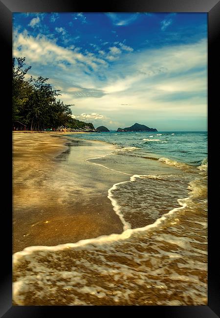 Tropical Beach Thailand Framed Print by Adrian Evans