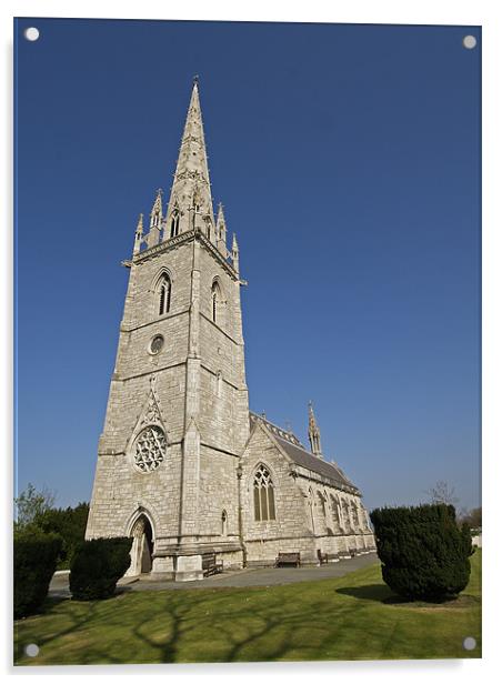 Marble Church Acrylic by Richard Penlington