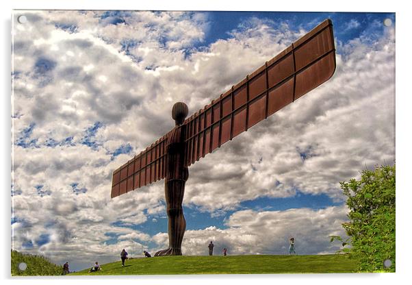 Angel Of The North Newcastle Gateshead Acrylic by Rick Parrott