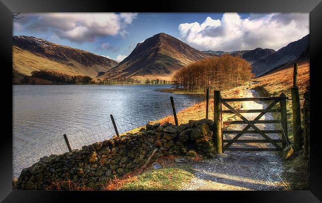 Lake Buttermere Walk Framed Print by Andy Huntley
