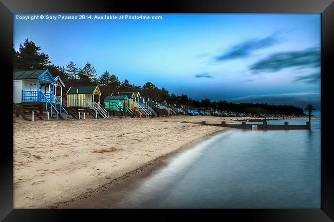 Early morning on Wells beach Framed Print by Gary Pearson