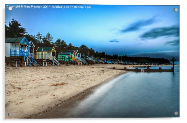 Early morning on Wells beach Acrylic by Gary Pearson