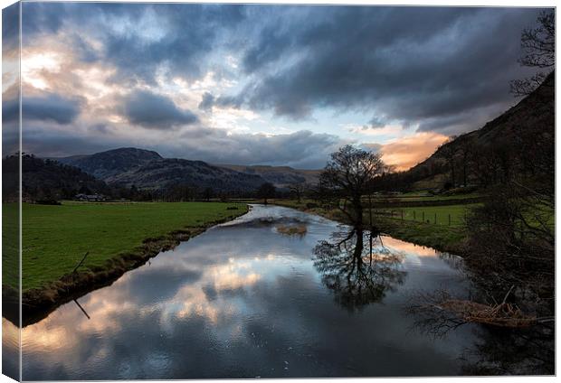 Storm approaching over Ullswater Lake District Canvas Print by Greg Marshall