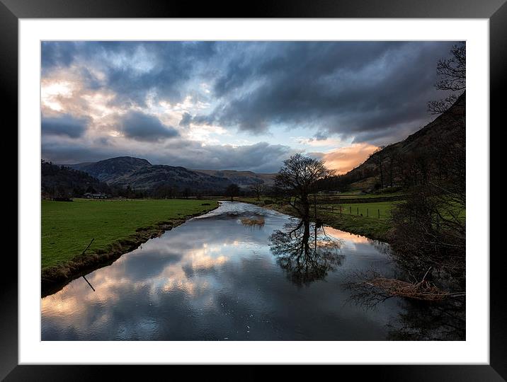 Storm approaching over Ullswater Lake District Framed Mounted Print by Greg Marshall