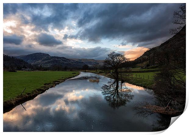 Storm approaching over Ullswater Lake District Print by Greg Marshall