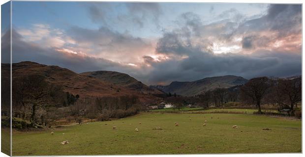 Storm approaching over Patterdale Canvas Print by Greg Marshall