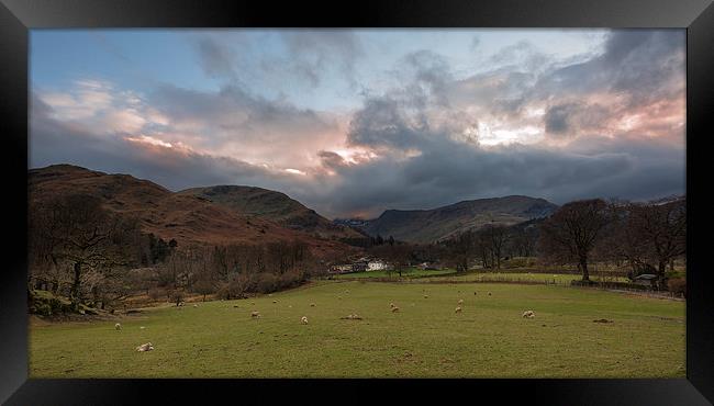 Storm approaching over Patterdale Framed Print by Greg Marshall