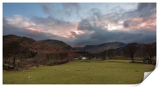 Storm approaching over Patterdale Print by Greg Marshall