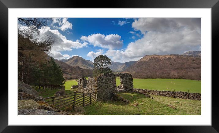 Majestic Ruins Ullswater Lake District Framed Mounted Print by Greg Marshall