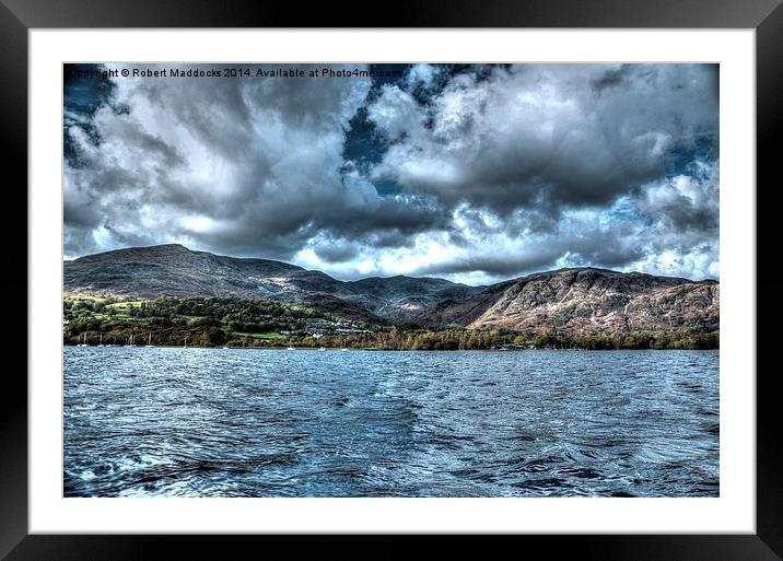 Storm over Coniston Framed Mounted Print by Robert Maddocks