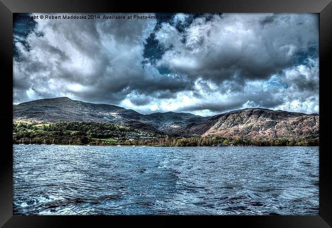 Storm over Coniston Framed Print by Robert Maddocks