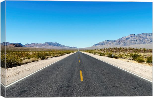 Death Valley Road California Canvas Print by Greg Marshall
