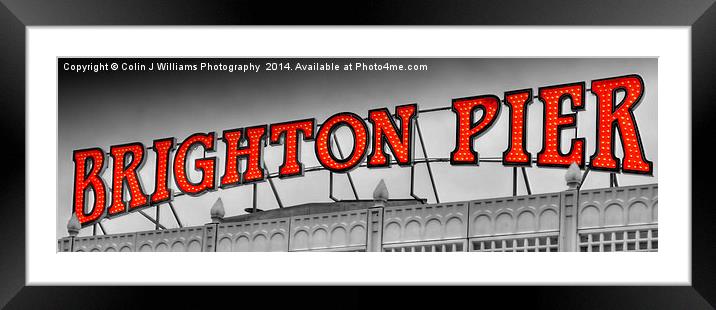 Brighton Pier Sc 3 Framed Mounted Print by Colin Williams Photography