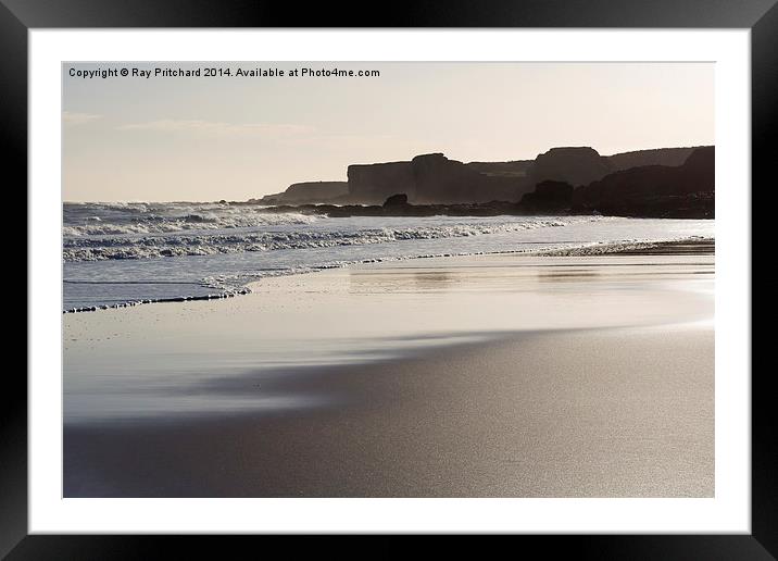 South Shields Beach Framed Mounted Print by Ray Pritchard