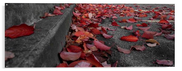 Autumn Leaves Acrylic by Paul Austen