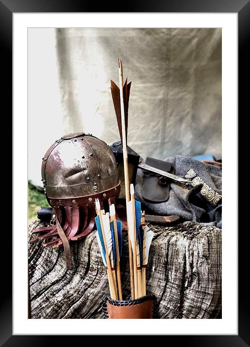 Viking Arrow Framed Mounted Print by Paul Austen