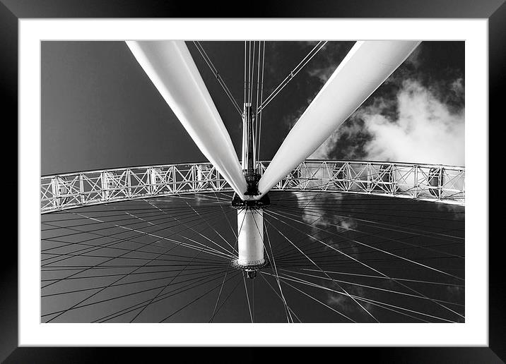 EDF Energy London Eye Framed Mounted Print by Adam Payne