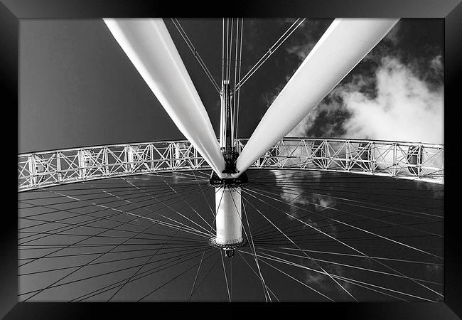 EDF Energy London Eye Framed Print by Adam Payne