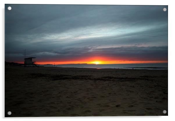 Bournemouth Sunrise Acrylic by Paul Austen