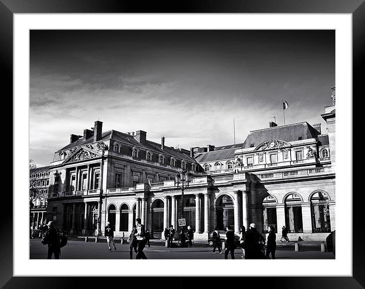 NEAR LOUVRE Framed Mounted Print by NILADRI DAS