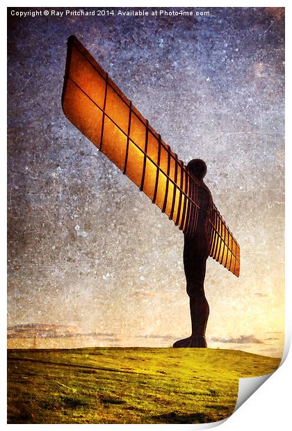 Angel Of The North Print by Ray Pritchard