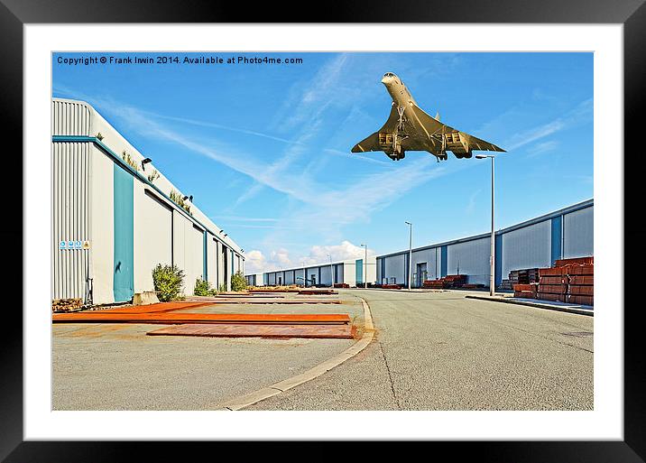 Deserted Industrial Estate on a sunny day Framed Mounted Print by Frank Irwin