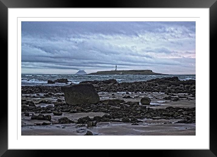 Pladda and Ailsa Craig Framed Mounted Print by jane dickie