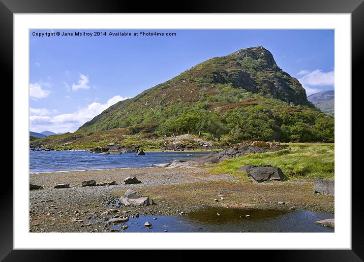 Eagles Nest Rock - Killarney - Ireland Framed Mounted Print by Jane McIlroy