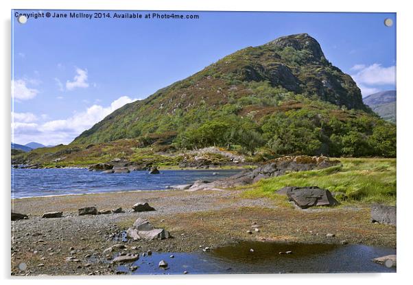 Eagles Nest Rock - Killarney - Ireland Acrylic by Jane McIlroy