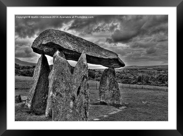 Pentre Ifan Framed Mounted Print by Martin Chambers
