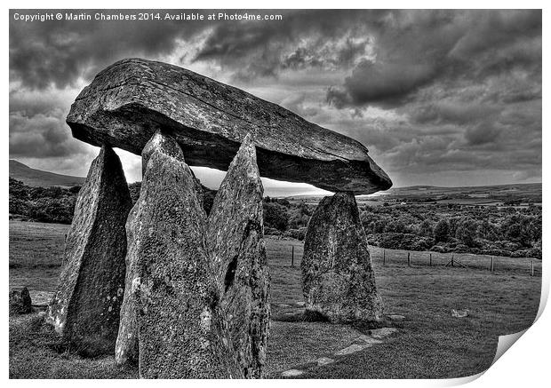 Pentre Ifan Print by Martin Chambers