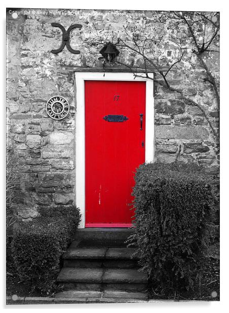 Red Door Acrylic by Andy Huntley