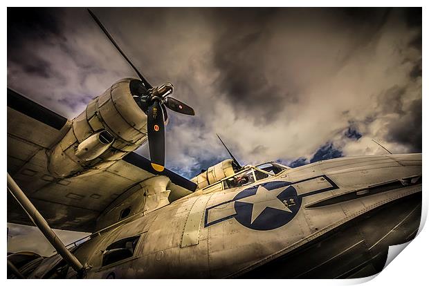Catalina PBY-5A "Miss Pick Up" Low Angle Print by Gareth Burge Photography