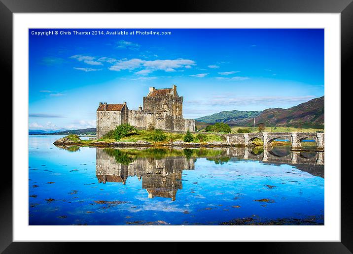 Eilean Donan Reflections 2 Framed Mounted Print by Chris Thaxter