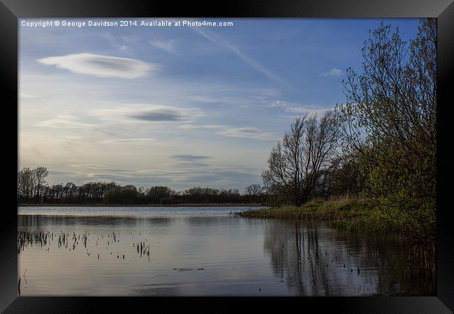 Placid Lake Framed Print by George Davidson