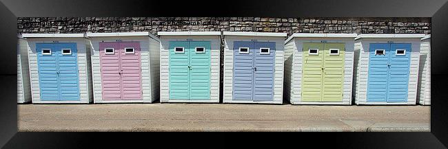 Beach Huts Framed Print by Andy Huntley