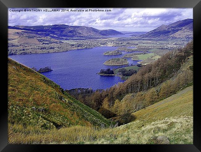 DERWENT WATER AND BRASSENTHWAITE Framed Print by Anthony Kellaway