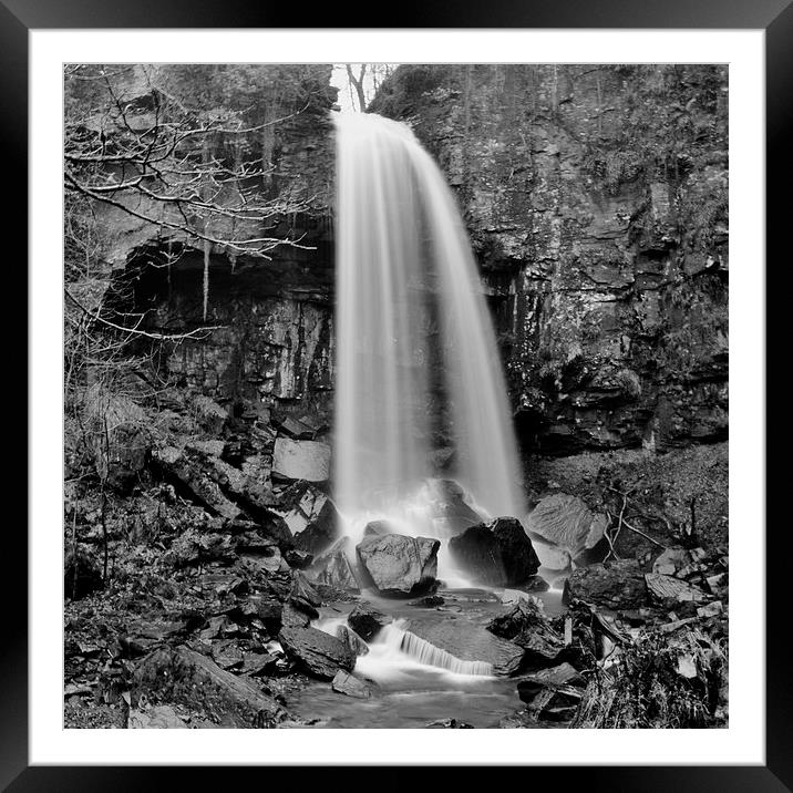 Melincourt Falls Framed Mounted Print by Paula J James