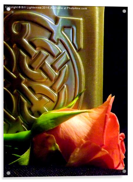 Celtic Knot and a Rose Acrylic by Bill Lighterness