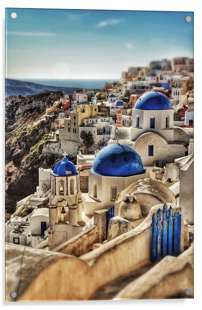 Oia, Santorini, Greece Acrylic by Scott Anderson