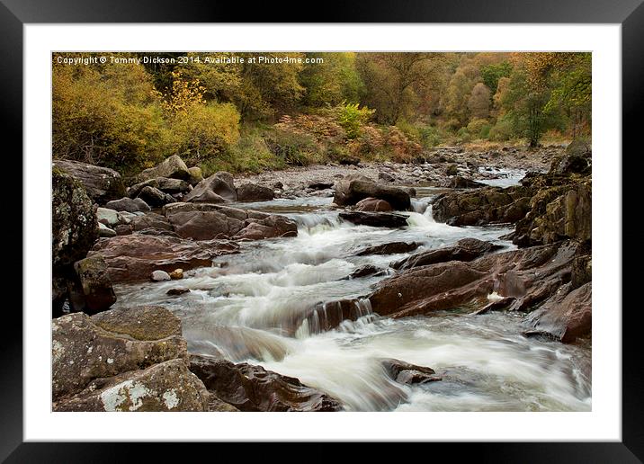 Serene Beauty of Bracklin Falls Framed Mounted Print by Tommy Dickson