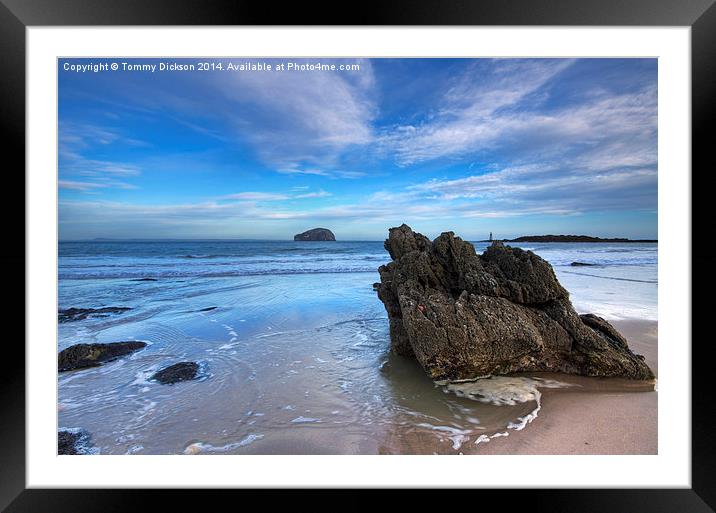 Seascape at Seacliff Beach.  Framed Mounted Print by Tommy Dickson